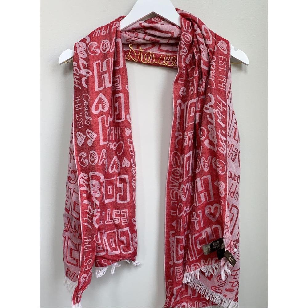 🛍PRICE DROP🛍Coach Poppy Script Scarf
